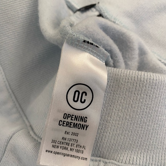 Opening Ceremony, XS, logo cuffed baby blue sweatpants, perfect condition!! - Picture 5 of 6